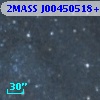 2MASS J00450518+4139324