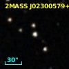 2MASS J02300579+3659580