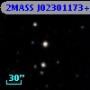 2MASS J02301173+3723295