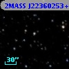 2MASS J22360253+6250068