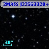2MASS J22553320+6250329