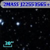 2MASS J22553565+6250592