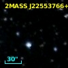 2MASS J22553766+6251205
