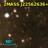 2MASS J22562636+6238214