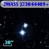 2MASS J23044409+6321366