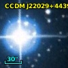 CCDM J22029+4439E