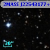 2MASS J22543177+6245050