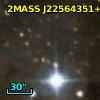 2MASS J22564351+6238071