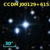 CCDM J00129+6151A