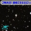 2MASS J00231112+6148099
