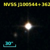 NVSS J100544+362720