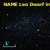 NAME LEO DWARF IRREGULAR GALAXY