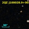 2QZ J100028.9+003116