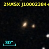 2MASX J10002384+0000516
