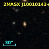 2MASX J10010143+0001171