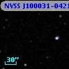 NVSS J100031-042142
