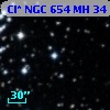 Cl* NGC  654     MH      34