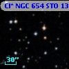 Cl* NGC  654    STO     134