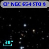 Cl* NGC  654    STO       8