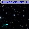 Cl* NGC  654    STO      11