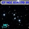 Cl* NGC  654    STO      18