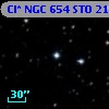 Cl* NGC  654    STO      21