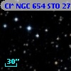 Cl* NGC  654    STO      27
