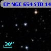 Cl* NGC  654    STO     141