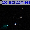2QZ J102122.7+003833