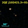 2QZ J102421.3+014941