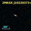 2MASX J10220373+0037584
