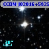CCDM J02016+5825A