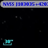 NVSS J103035+420304