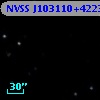 NVSS J103110+422354