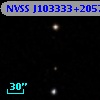 NVSS J103333+205712