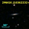 2MASX J10362232+0004388