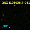 2SLAQ J103038.71-011010.7