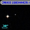 2MASS J10344428-0013238