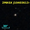2MASX J10403613-0013151