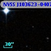 NVSS J103623-040703