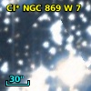 Cl* NGC  869      W       7
