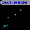 2MASS J10490503+1200538
