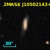 2MASX J10502143+0844491