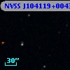 NVSS J104119+004304