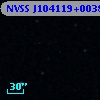 NVSS J104119+003803