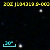 2SLAQ J104319.99-003537.4