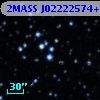 2MASS J02222574+5643590
