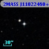 2MASS J11022480+0005404