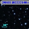 2MASS J02222140+5726236