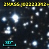 2MASS J02223342+5704379